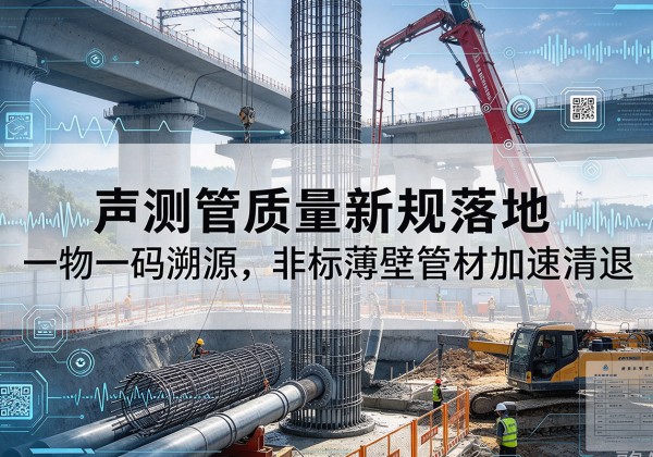 寒亭声测管质量新规落地，一物一码溯源，非标薄壁管材加速清退